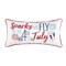 12" x 24" Sparks Will Fly Americana July Fourth Embroidered Throw Pillow